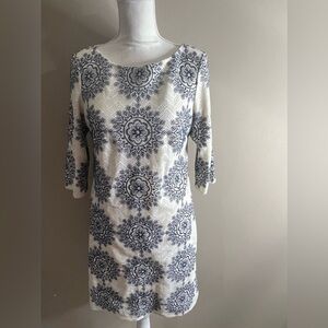 Jessica howard crochet overlay shift dress size 6